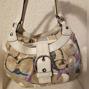 COACH SIGNATURE LYNN JACQUARD SOHO SHOULDER BAG